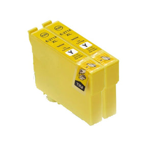 2 Compatible E27XL Yellow Ink Cartridges for Epson 27XL T2714, Non-OEM