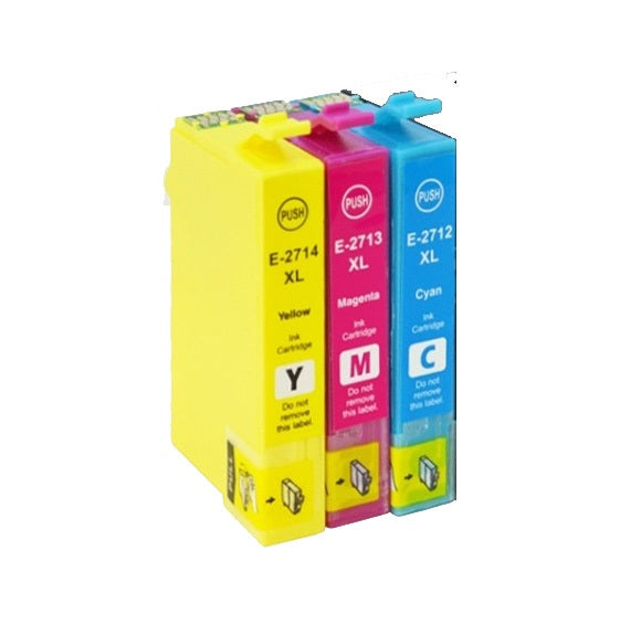 3 Compatible E27XL, Multipack Ink Cartridges, For Epson 27XL, T2715, NON-OEM