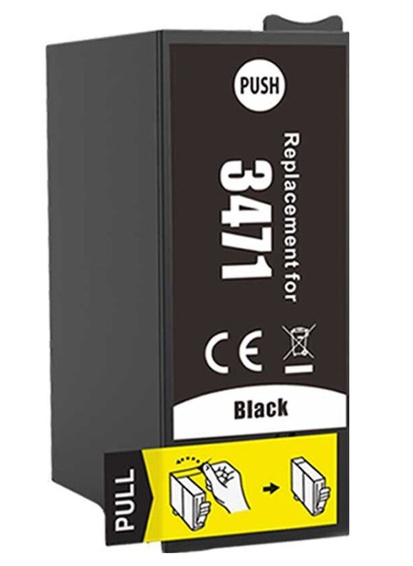 1 Compatible E34XL Black Ink Cartridge, For Epson 34 XL, TT3471, NON-OEM