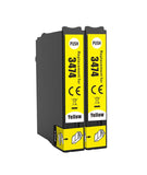 2 Compatible E34XL Yellow Ink Cartridges, For Epson 34XL, T3474, NON-OEM