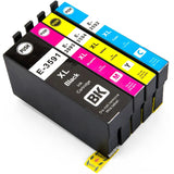 4 Compatible High Capacity Multipack Ink Cartridges, Replaces For Epson 35XL, T3596 NON-OEM