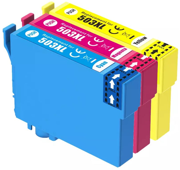 3 Compatible E503XL High Capacity Ink Cartridges, For Epson 503XL T09R5 NON-OEM
