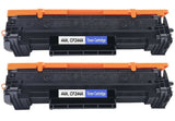 2 Black Compatible Toner Cartridge, Replaces For HP 44A CF244A NON-OEM