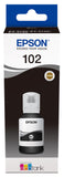 Genuine Epson 102 EcoTank Pigment Black ink bottle, T03R1, C13T03R140