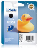 Genuine Epson T0551, Duck Black Ink Cartridge - C13T05514010, (Vacuum Sealed)