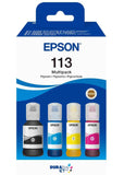 Genuine Epson 113 Ink Bottle 4 Colour Multipack (C13T06B640)
