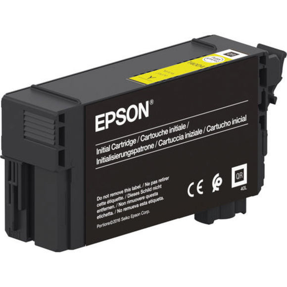 Genuine Epson T40C4 Yellow Ink Cartridge ‑ (C13T40C440)