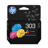 Genuine HP 303, Tri-Colour Ink Cartridge, T6N01AE