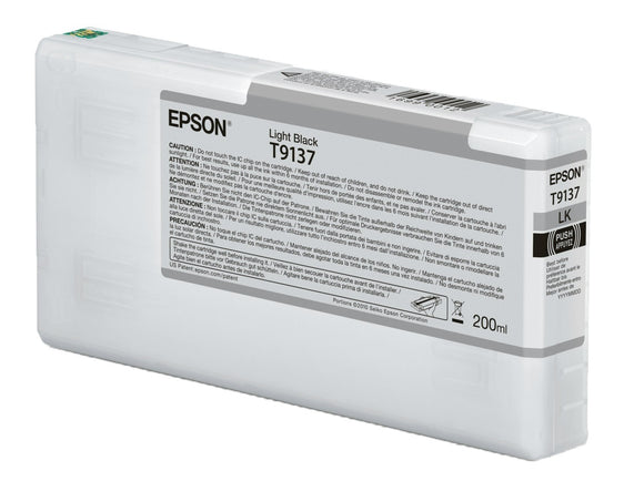 Genuine Epson T9137 Light Black Ink Cartridge ‑ (C13T913700)