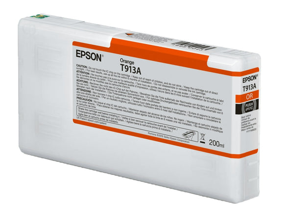Genuine Epson T913A Orange Ink Cartridge ‑ (C13T913A00)