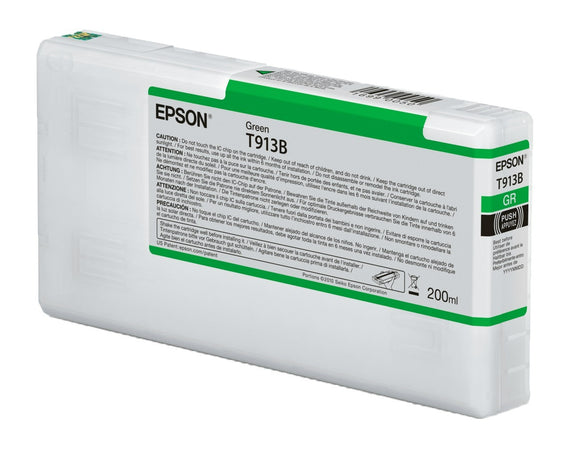 Genuine Epson T913B Green Ink Cartridge ‑ (C13T913B00)