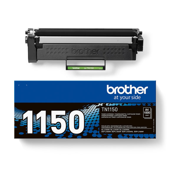 Genuine Brother TN1150 Black Toner Cartridge TN-1150 Prints 1,000 pages