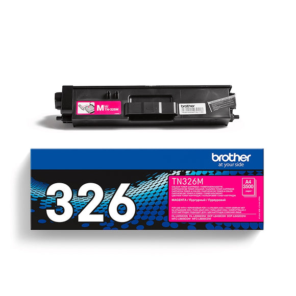 Genuine Brother TN326 High Capacity Magenta Toner Cartridge (TN-326M)