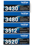 Genuine Brother Black Toner Cartridge TN‑3430 TN‑3480 TN‑3512 TN‑3520 DR‑3400
