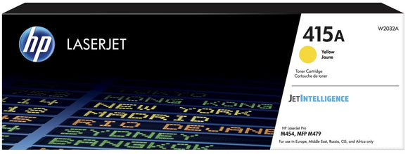Genuine HP 415A Yellow Toner Cartridge ‑ (W2032A)