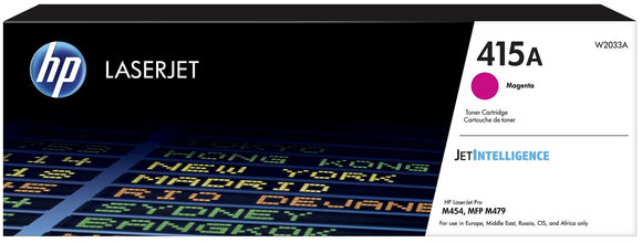 Genuine HP 415A Magenta Toner Cartridge ‑ (W2033A)