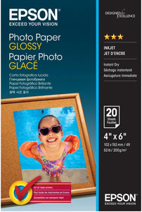 Epson 6x4" Glossy Photo Paper 200gsm 20 Sheets (C13S042546)