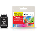 Jet tec C546XL Colour High Capacity Ink Cartridge, For Canon CL-546XL