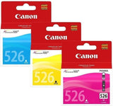 Genuine Canon CLI-526 Multipack Ink Cartridge CLI-526C CLI-526M CLI-526Y (4541B006)