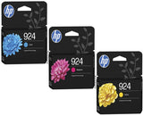 Genuine HP 924, 3-Colour Ink cartridge OfficeJet 4K0U3NE 4K0U4NE 4K0U5NE
