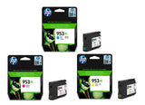 HP 953XL, High Capacity Ink Cartridges, F6U16AE, F6U17AE, F6U18AE