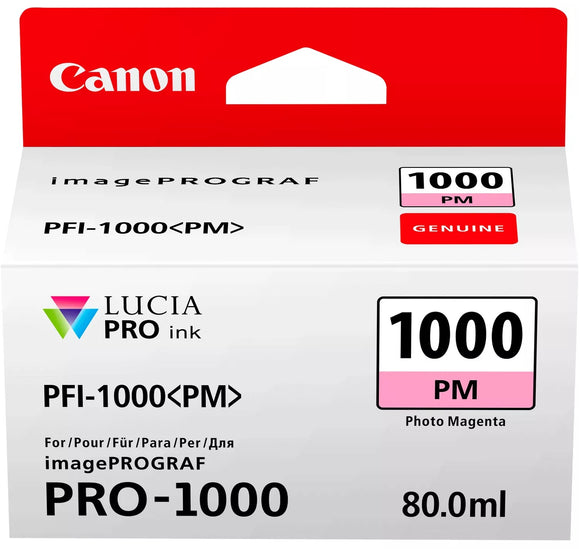 Genuine Canon PFI-1000 Photo Magenta Ink Cartridge PFI-1000PM (0551C001)