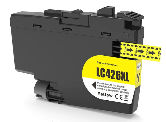 1 Compatible Yellow Ink Cartridge, Replaces For Brother LC426XLY NON-OEM