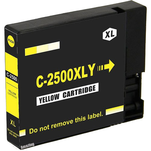 1 Compatible Yellow Ink Cartridge, Replaces For Canon PGI-2500Y Non-OEM