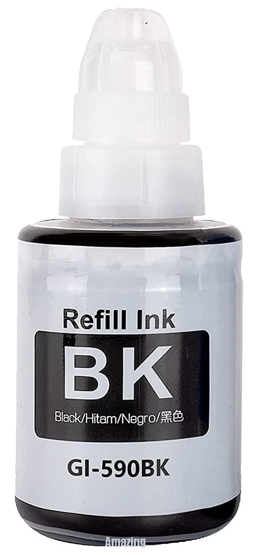1 Compatible Black, Ink Bottles, For Canon GI590BK, GI-590BK, Non-OEM