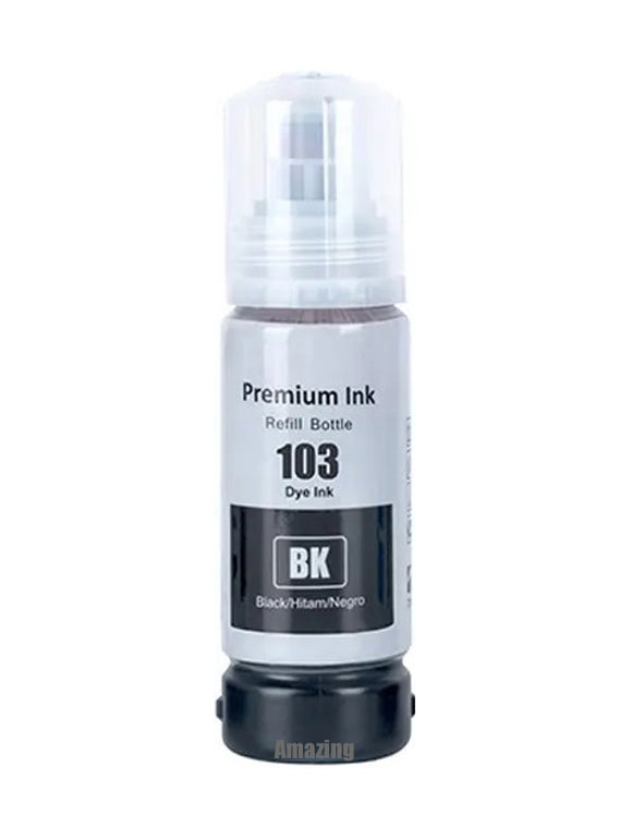 1 Compatible Black Ink Bottle, For Epson 103,  T00S1, Non-OEM