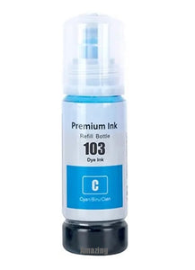 1 Compatible Cyan Ink Bottle, For Epson 103,  T00S2, Non-OEM
