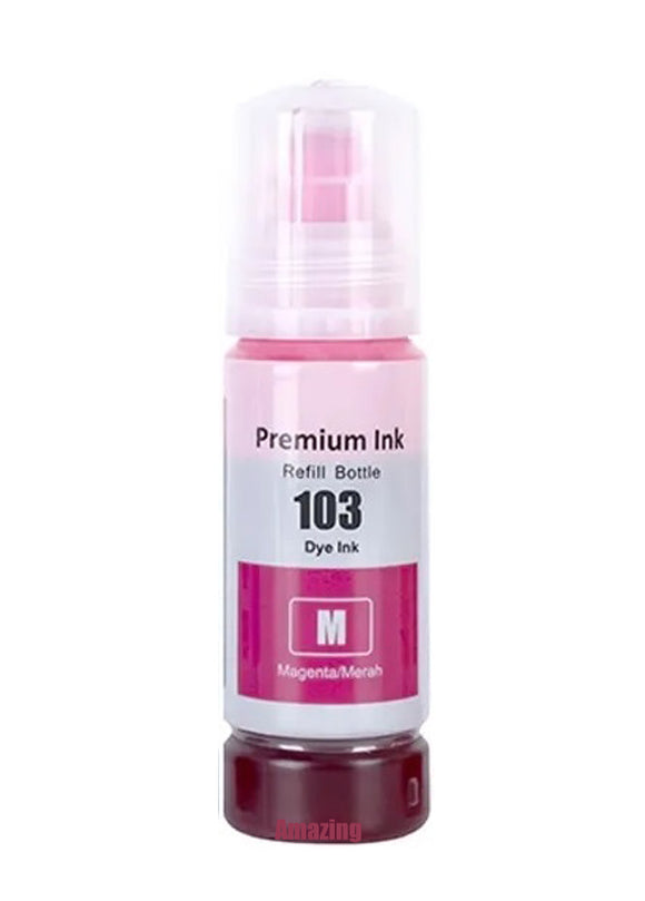 1 Compatible Magenta Ink Bottle, For Epson 103,  T00S3, Non-OEM