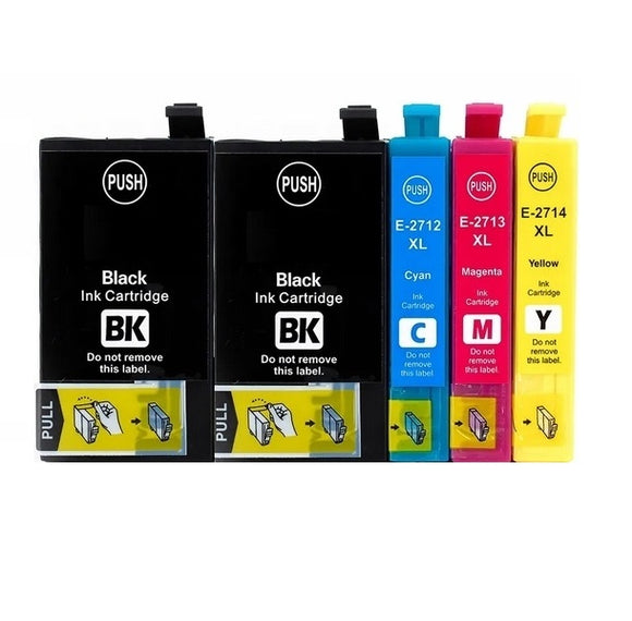 6 Compatible Multipack Ink Cartridges, For Epson 27XL, 27XXL T2791, T2715, NON-OEM