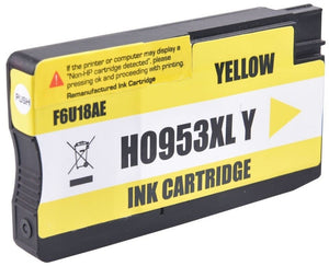 1 Compatible Yellow Ink Cartridge, Replacement For HP 953XL, F6U18AE (NON-OEM)