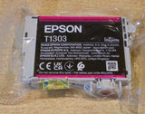 Genuine Epson T1303, XL DuraBrite Ultra Stag Magenta Ink Cartridge, C13T13034012