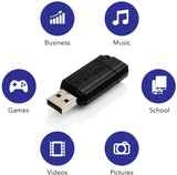Verbatim USB  Drive|Memory Stick|Pendrive - 32GB 64GB PinStripe Various Colours