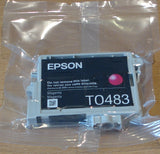 Genuine Epson T0483, Seahorse Magenta Ink Cartridge, TO483, C13T4834010