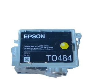 Genuine Epson T0484, Seahorse Yellow Ink Cartridge, TO484, C13T4844010 ...