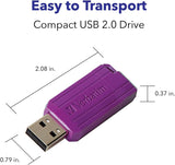 Verbatim USB  Drive|Memory Stick|Pendrive - 32GB 64GB PinStripe Various Colours