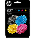 Genuine HP 937, 4 Colour Multipack Ink Cartridges, (6C400NE)