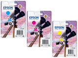 Genuine Epson 502XL, Binoculars Ink Cartridges, T02W2, T02W3, T02W4