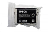 Genuine Epson T0801, Hummingbird Black Ink Cartridge, C13T08014010 Vacuum Sealed