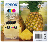Genuine Epson 604, Pineapple Multipack Ink Cartridges, T10G6, (Vacuum-Sealed)