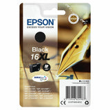 Genuine Epson 16XL, Pen Black Ink Cartridge, T1631, (Vacuum Sealed)