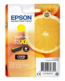 Genuine Epson 33XL, Oranges Yellow Ink Cartridges, T3364, (Vacuum Sealed)