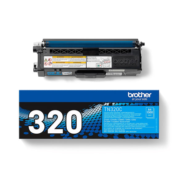 Genuine Brother TN-320C Cyan Toner Cartridge (TN320C)
