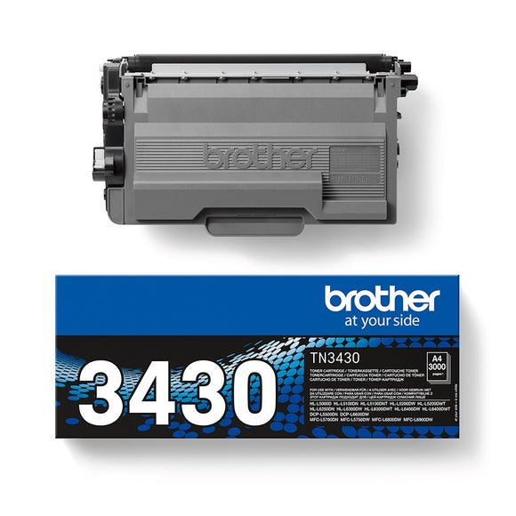 Genuine Brother TN3430 Black Toner Cartridge - TN-3430
