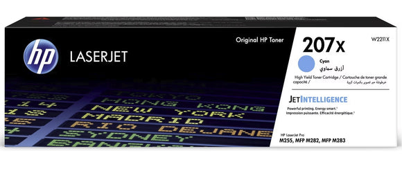 Genuine HP 207X Cyan Laser Toner Cartridge, W2211X