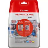 Canon CLI-571XL Ink Cartridge Multipack with 6x4" Photo Paper (0332C006)