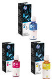 Genuine HP 31, 3-Colour Ink Bottle Cartridge 1VU26AE, 1VU27AE, 1VU28AE